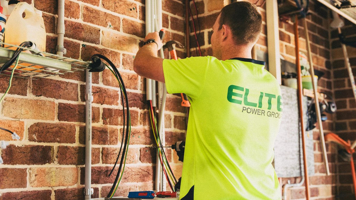 A solar battery being installed in a home