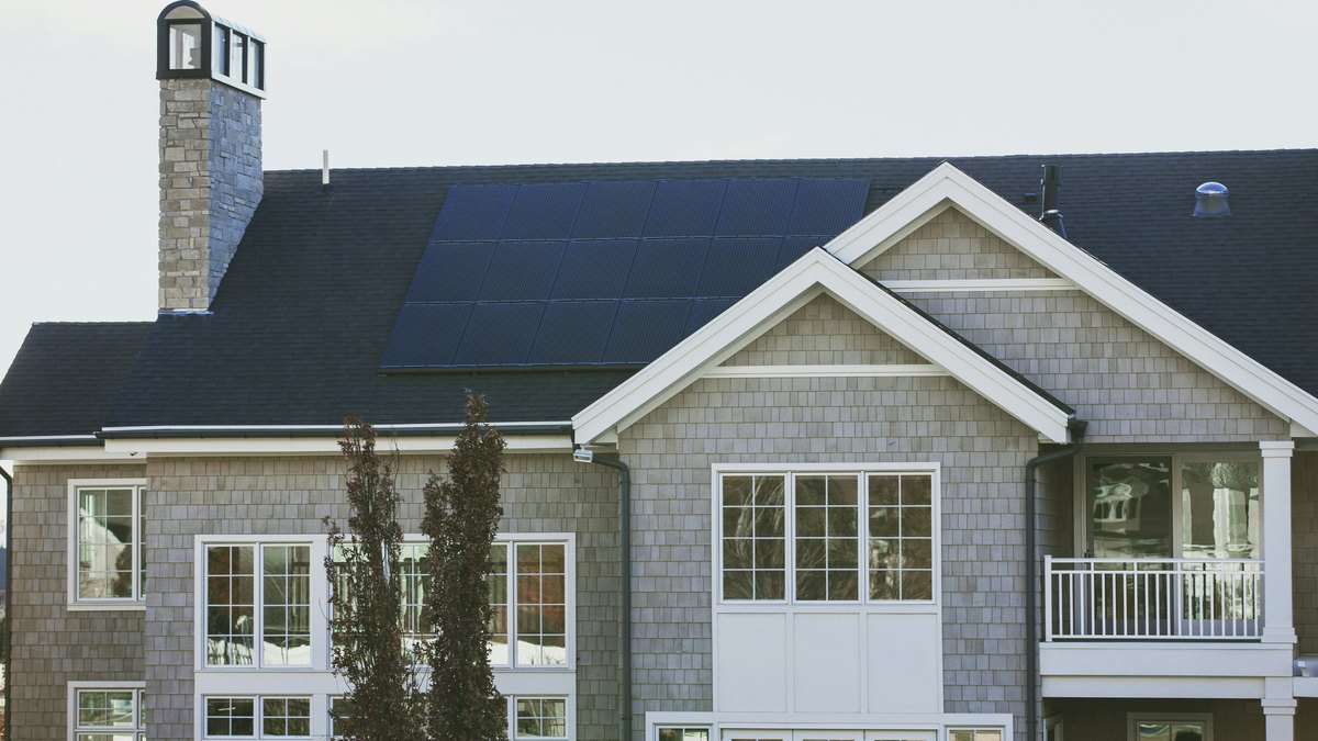 A home with rooftop solar